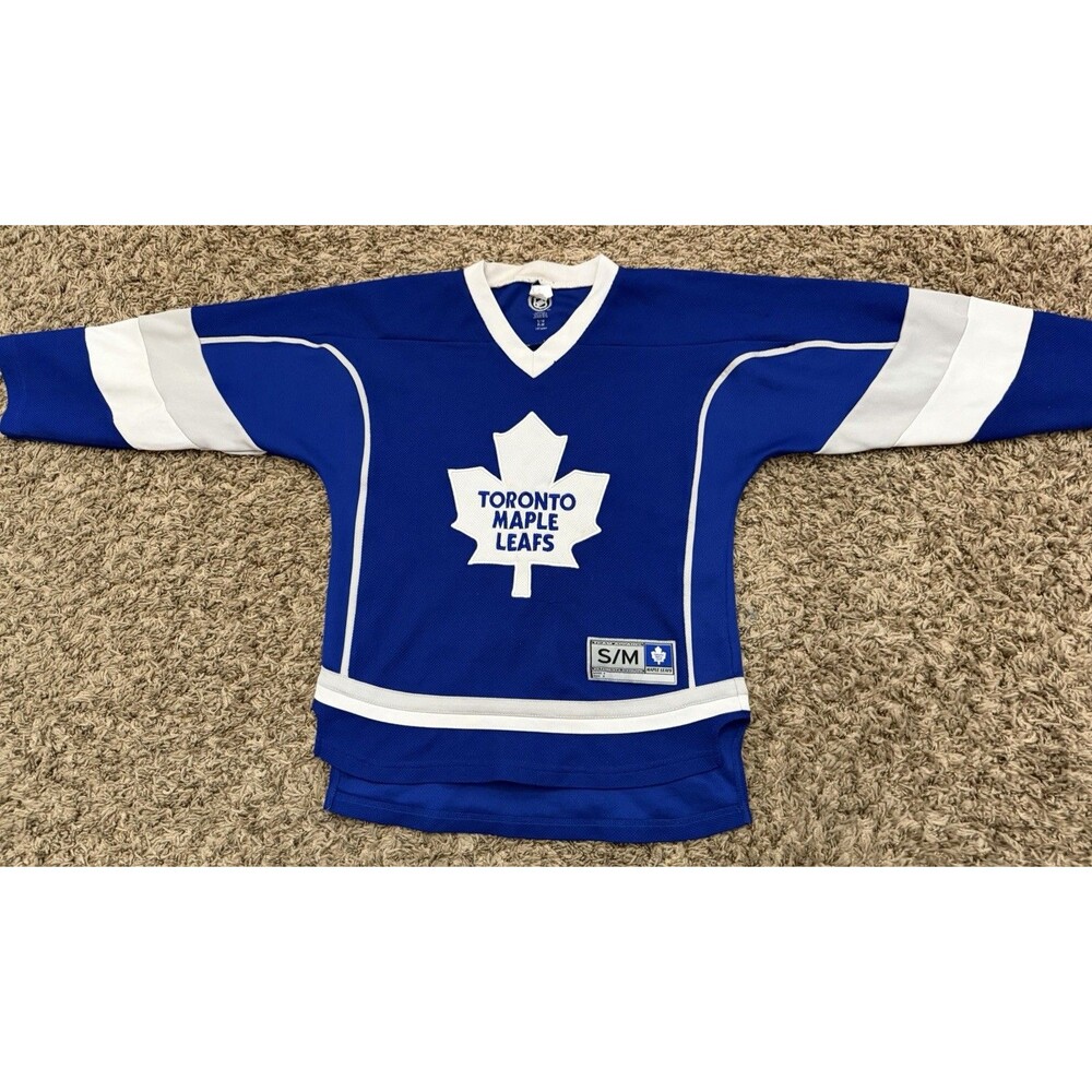 Vintage Toronto Maple Leafs Jersey Blue Hockey Teamwear NHL Small Medium